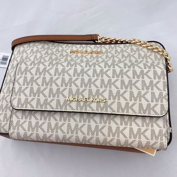 MK JST CROSSBODY BAG & TRIFOLD WALLET VANILLA - Picture 5 of 13